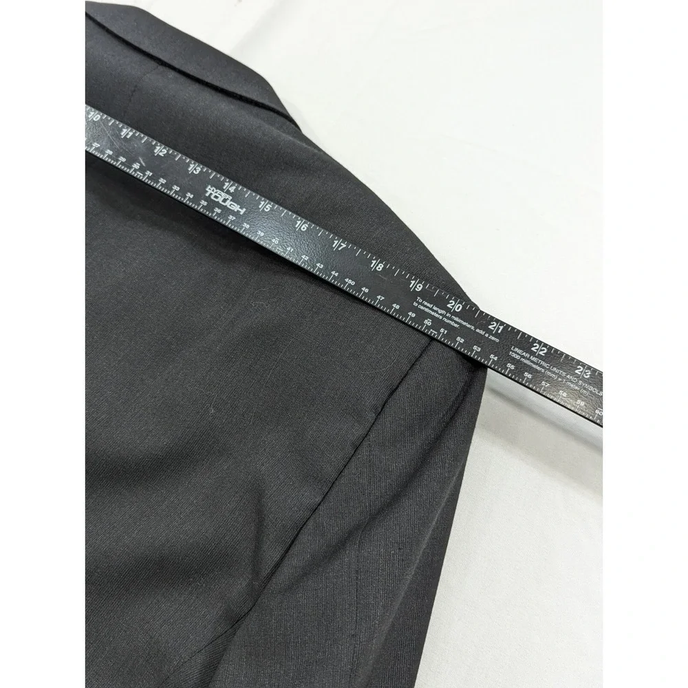 Hickey Freeman Blazer Sport ‎ Jacket Suit Coat Dark Gray Subtle Crosshatch 44L